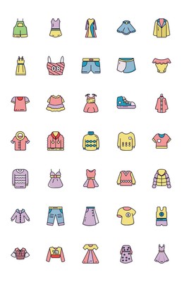 icon服装鞋帽图标模板免费下载_svg格式_1024像素_编号36797834